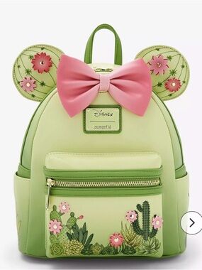 Loungefly Disney Minnie Mouse Cactus Flower Mini Backpack – NWT 🌵🌸